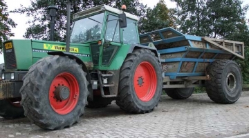 Trekker met dumper (10 m3)